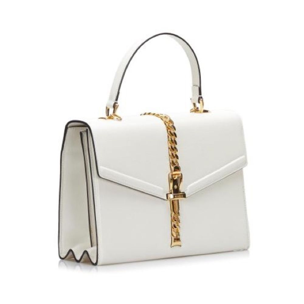 - Used once Gucci Sylvie 1969 small leather shoulder bag - Picture 1 of 11